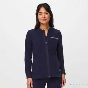 FIGS Bellerophon Navy Scrub Jacket